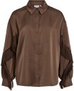 Vila Viralfine L/S Shirt   Brown   44