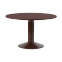 Muuto Midst søylebord Ø 120 cm Dark Red Linoleum-Dark Red