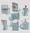 Kaleidos Ghost Cat: Blind Box Series 1 with 6Piece PDQ