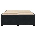  Sengeramme svart 140x190 cm fløyel 3285008