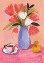 Coffee and Flowers Plakat Plakat / 70x100cm