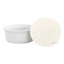 Plisson, Limoges Porcelain Shaving Bowl and Shaving SoapZebrano Lid