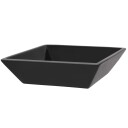 vidaXL Servant keramisk kvadratisk svart 41,5x41,5x12 cm