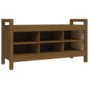 vidaXL Gangbenk honningbrun 110x40x60 cm heltre furu
