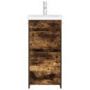  Badmøbel med vask Røkt Eik 42 x 40 x 84,5 cm Konstruert tre