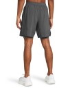 UA Launch 7" 2-in-1 Shorts Castlerock - L