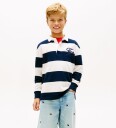 Tommy Hilfiger Poloskjorte Navy/Hvit Stripet Tommy Hilfiger 14 år 164 Genser Blå