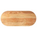  Bordplate lysebrun 140x60x2 cm oval heltre eik