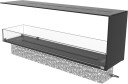 Decoflame Montreal 1200 biopeisinnsats   romdeler med Denver F3 brenner og glass på tre sider