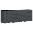 vidaXL Oppbevaring for 5 søppelbøtter Antrasitt 340 x 77,5 x 121,5 cm