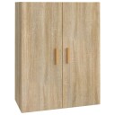 vidaXL Hengende veggskap sonoma eik 69,5x34x90 cm