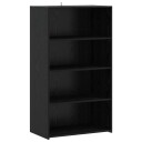 vidaXL Høyskap Svart eik 70 x 41 x 124 cm Konstruert tre