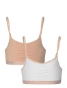 Ralph Lauren Kids Rlhg Prl Solid 2Pk Bralettes   Beige   140/152