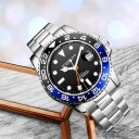 Stührling Original Herreklokke 3965.1 Aquadiver Sort/Stål Ø42 mm
