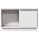 vidaXL TV-benk hvit 74x35x44 cm heltre furu