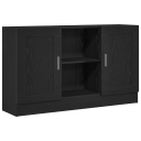  Serviesskap Svart 120 x 30.5 x 70 cm Konstruert tre