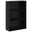 vidaXL Bokhylle Svart Eik 80 x 30 x 114 cm Konstruert tre