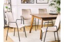 Jeffsy Dining Spisestol 2- pk - Fløyel / Beige grå