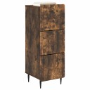 vidaXL Skuffeskap Røkt Eik 33 x 34,5 x 92 cm Konstruert tre