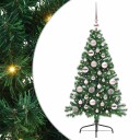  Kunstig Forhåndsopplyst Juletre med 150 LED grønn 120 cm PVC
