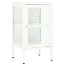 vidaXL Skjenk 38x35x70 cm metall og glass