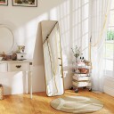 Full lengde speil vippbar gullramme 160 x 40 cm
