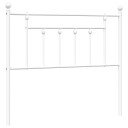  Utskiftbar sengegavl i metall hvit 100 cm