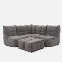 Mod 4 Corner Deluxe Modulsofa Luscious Gray
