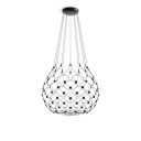 Luceplan Mesh Pendel Ø100xH90 Phase 1m Black