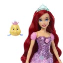 Disney Princess Ariel Forvandlende Dukke med Flounder og Tilbehør - Multi