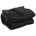 vidaXL Full år dyne Svart 240 x 260 cm Sateng og mikrofiber