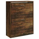vidaXL Skoskap r?kt eik 63x24x81 cm konstruert tre