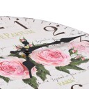 vidaXL Veggklokke gammeldags blomst 30 cm