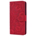 Mandala Series Samsung Galaxy A50 Lommebok-deksel Rød