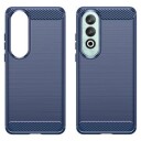 OnePlus Nord CE4 Børstet TPU Deksel Karbonfiber Blå