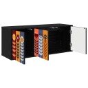 vidaXL Vegghengt TV skap ESSEN 102 x 33 x 40 cm Svart eik