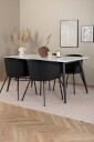 Venture Home   Spisegruppe Jimmy med 4 stk. spisestoler Berit   Hvit