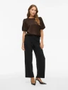 VIELLETTE 2/4 SATIN PUFF TOP