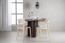 Venture Home Olivia Spisegruppe 110 cm Rund med 4 Åstol Stoler Beige
