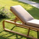 Stockamöllan Bålamöllan solseng Teak med beige pute Inkl. pute Natur