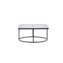 Furniture Fashion Skanör sofabord 70x140cm svart, glass. 1711784-01-0 1711785-01-0