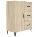 vidaXL Skjenk sonoma eik 69,5x34x90 cm konstruert tre