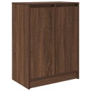  Skohylle brun eik 57x34x76 cm konstruert tre