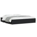  Sengeramme med skuffer svart 160x200 cm konstruert tre 8721012244771