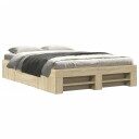  Sengeramme uten madrass sonoma eik 120x200 cm konstruert tre 8721102854842