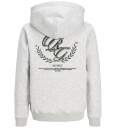 Jack & Jones Hettegenser - JorFrederiksberg - White Melange - Jack & Jones - 10 år (140) - Hettegenser Grå Grønn Hvit