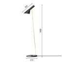 Louis Poulsen AJ Gulvlampe Brass/Black