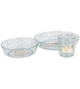 Konges Sløjd Spisesett 3 Deler Swan Blue M. Glitter