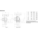 3/4" vinklet kuleventilmuffe/muffe T-håndtak