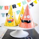 Folat Festhatter Monster Bash 6-pakning 68330